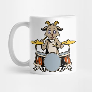 Cartoon goat drummer Mug